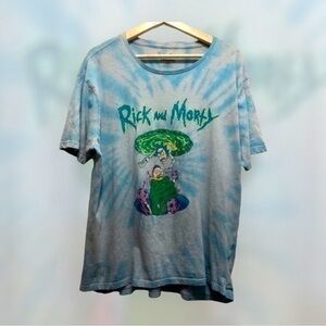 Rick and Morty Tie-Dye Portal Jam Crew T-Shirt L